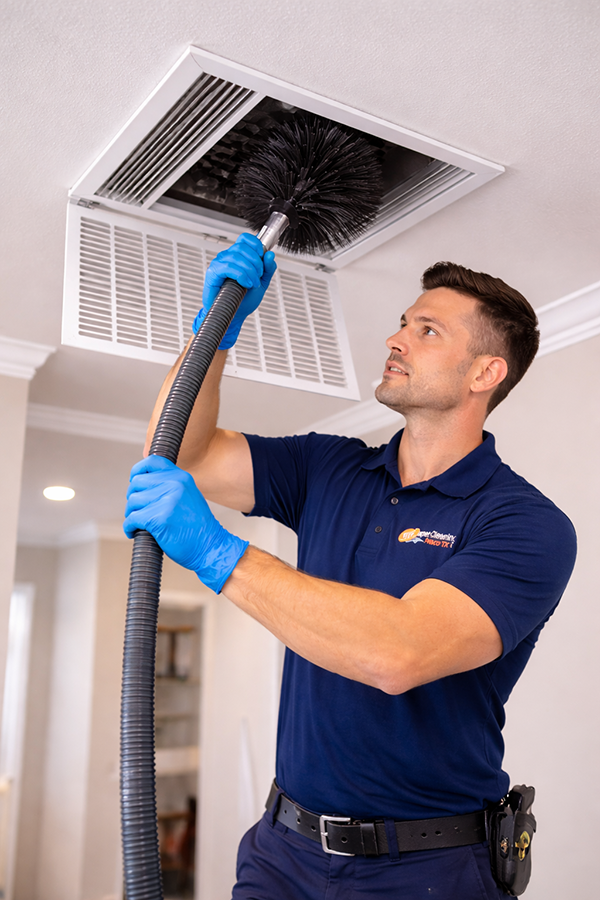 air vent cleaning close-up service
