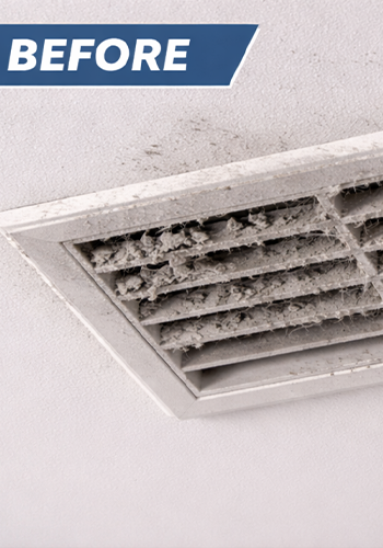 air vent before professional cleaning