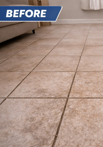 tile before professional cleaning